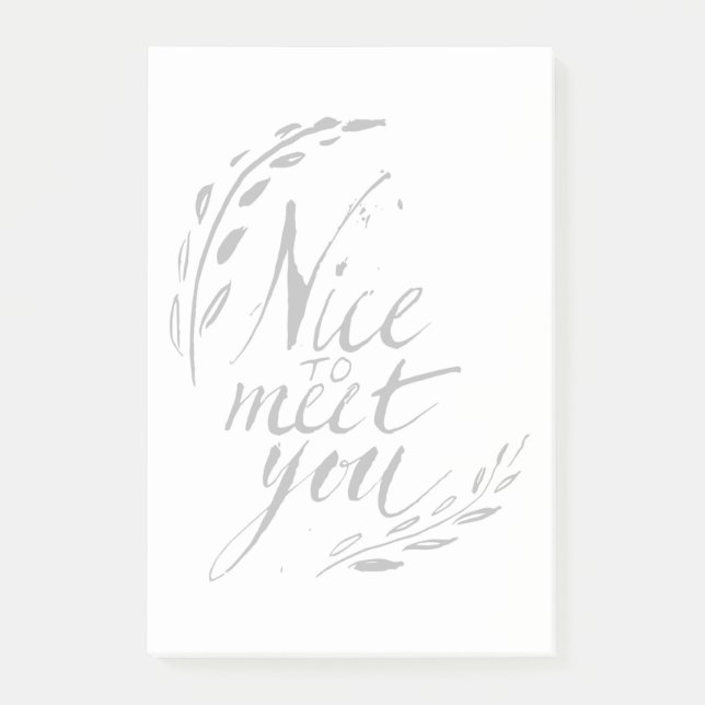 Notas Post-it® Agradable encontrarle (Anverso)