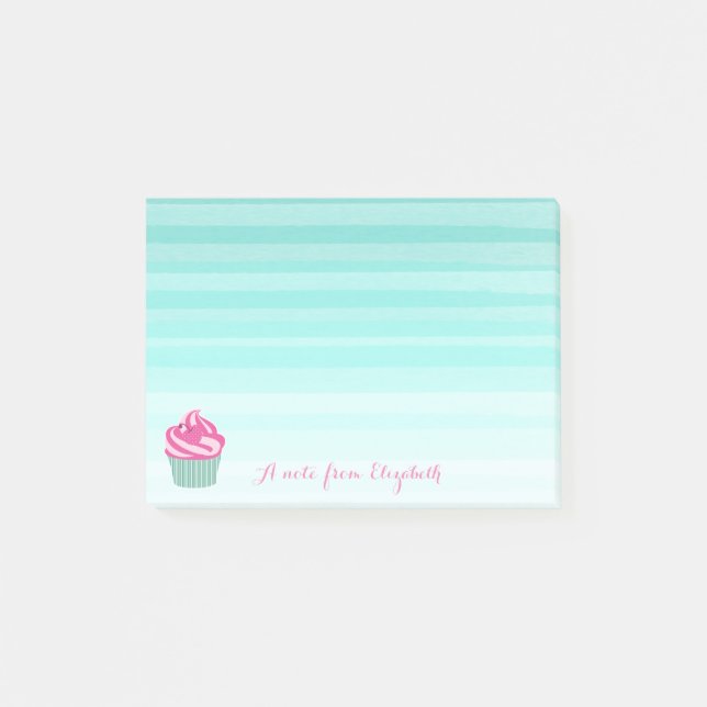 Notas Post-it® Agradable Girly, Torta (Anverso)