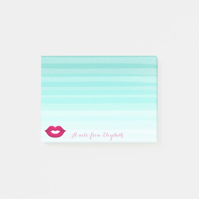 Notas Post-it® Agradables Y Elegantes Labios (Anverso)