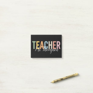 Notas Post-it® Agradecimiento Personalizado al Maestro Regreso a