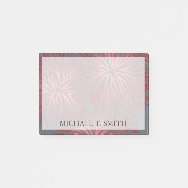 Notas Post-it® Agrega tu nombre | 2-Up Dianthus II (Anverso)