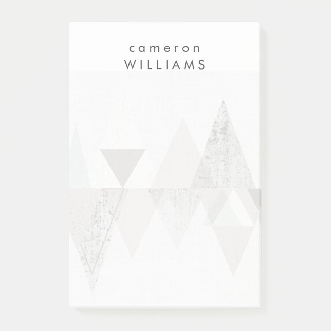 Notas Post-it® Agrega tu nombre | Amuse II | Geométrico moderno (Anverso)