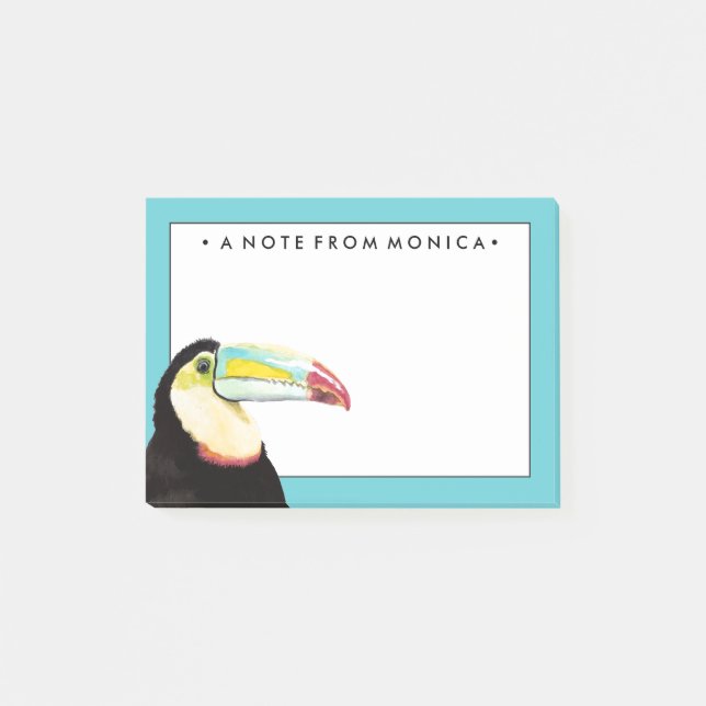 Notas Post-it® Agrega tu nombre | Ave Tropical Turca (Anverso)