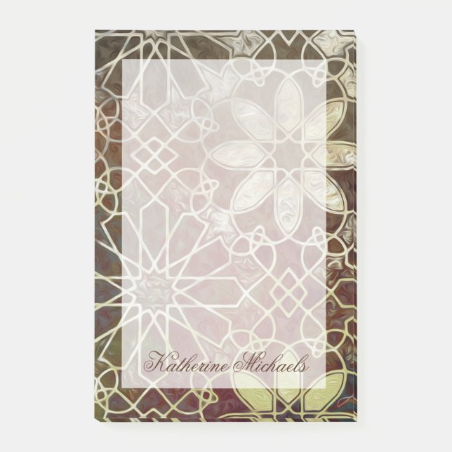 Notas Post-it® Agrega tu nombre | Baldosas místicas II (Anverso)