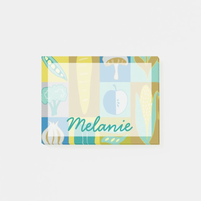 Notas Post-it® Agrega tu nombre | Bloques de vegetación II (Anverso)