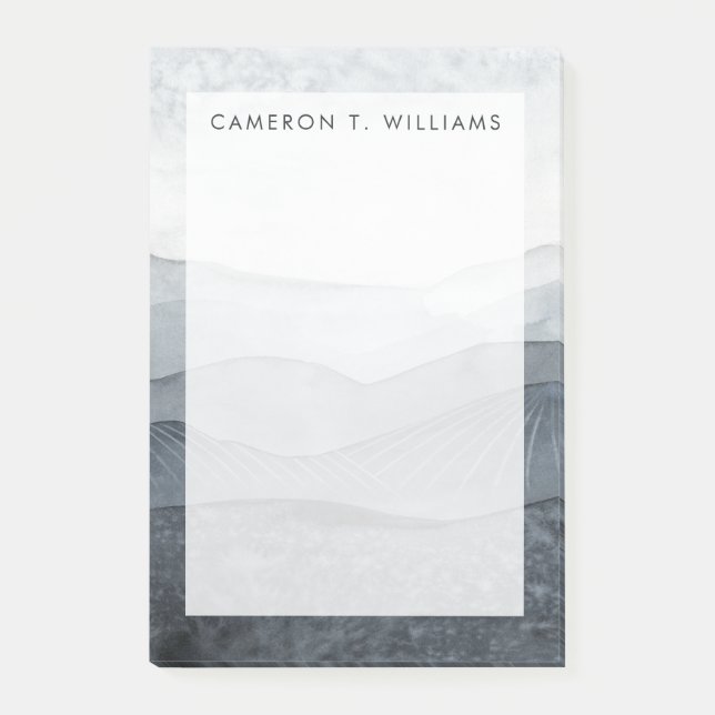 Notas Post-it® Agrega tu nombre | Blustering Gray Valley (Anverso)