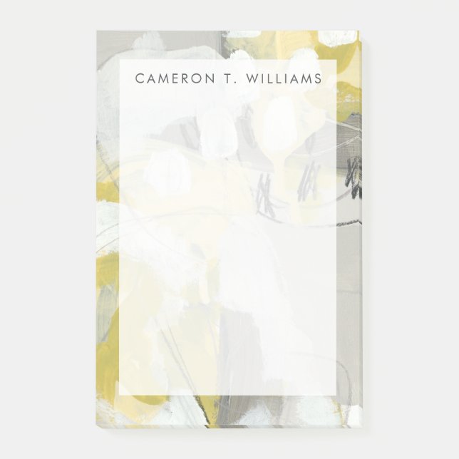 Notas Post-it® Agrega tu nombre | Citron Mist (Anverso)