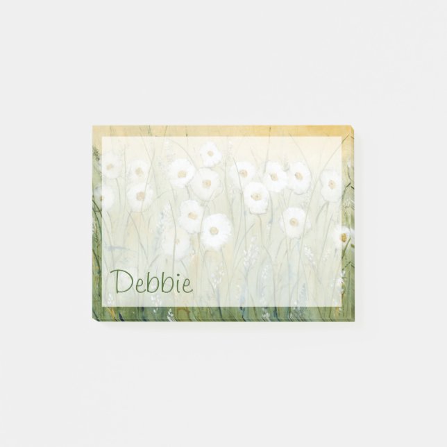 Notas Post-it® Agrega tu nombre | Daisy Spring I (Anverso)