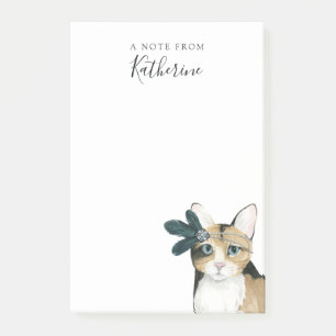 Notas Post-it® Agrega tu nombre  Gato de descarga