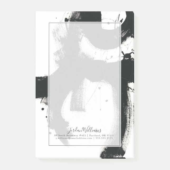 Notas Post-it® Agrega tu nombre | Gesto de Onyx Gesture - Paint d (Anverso)