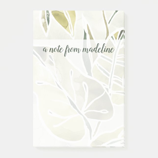 Notas Post-it® Agrega tu nombre | Hojas de Batik (Anverso)