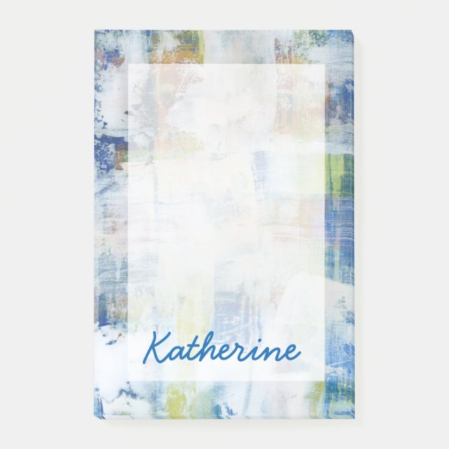 Notas Post-it® Agrega tu nombre | Lámina blanca III (Anverso)