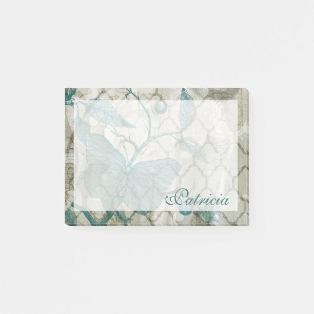 Notas Post-it® Agrega tu nombre | Mariposas árabes V (Anverso)