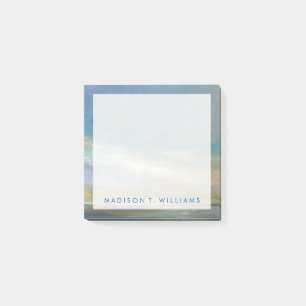 Notas Post-it® Agrega tu nombre   Nubes costeras con océano