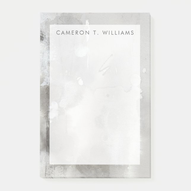 Notas Post-it® Agrega tu nombre | Objetos místicos - Gris (Anverso)