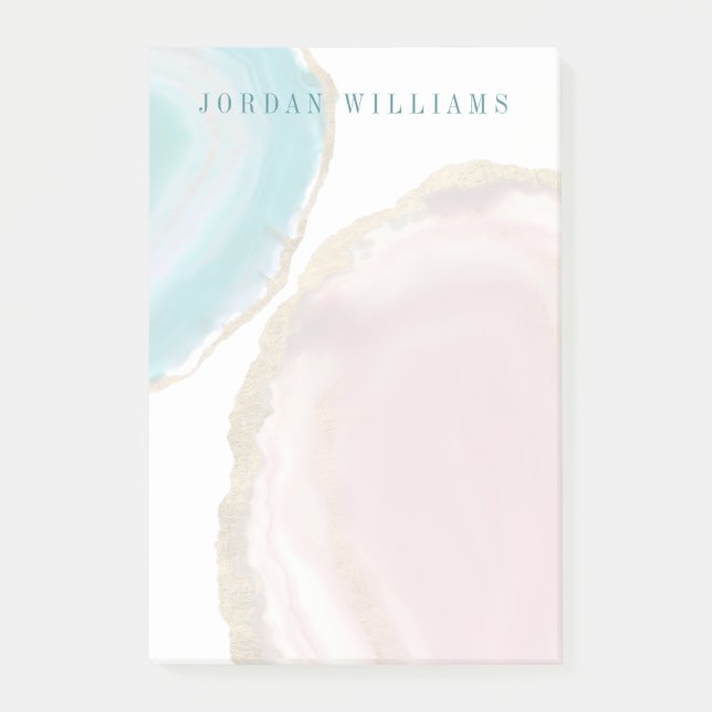 Notas Post-it® Agrega tu nombre| Piedras gem I (Anverso)