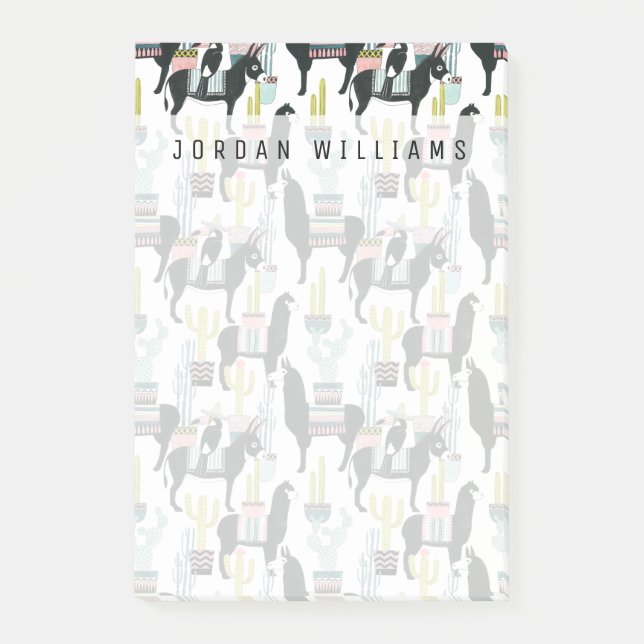 Notas Post-it® Agrega tu nombre | Taco sobre el amor | Llama y ha (Anverso)