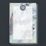 Notas Post-it® ¡Agrega tus iniciales | Mar polifónico - Azul<br><div class="desc">Mar polifónico I por Victoria Borges. Presenta una multitud de colores aplicados en remolinos,  trazos y manchas.</div>