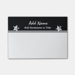 Notas Post-it® Agregar nombre y sentimiento Nombre personalizado 