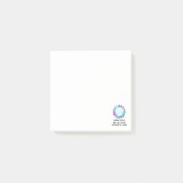 Notas Post-it® Agua de la mandala del símbolo de Lotus Aum OM del