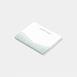 Notas Post-it® Agua Dip Dye Sage Green Ombre Elegante