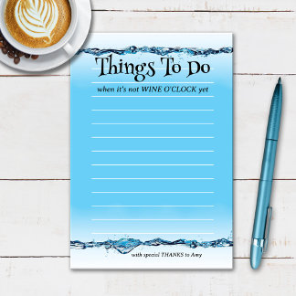 Notas Post-it® Agua divertida de vino O'Clock