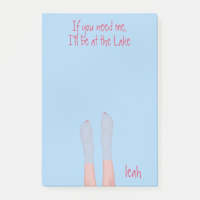 Notas Post-it® Agua dulce y caprichoso Océano de remolino (Anverso)