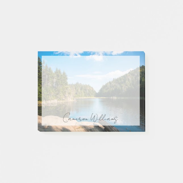 Notas Post-it® Agua | Lago Spruce Quebec, Canadá (Anverso)