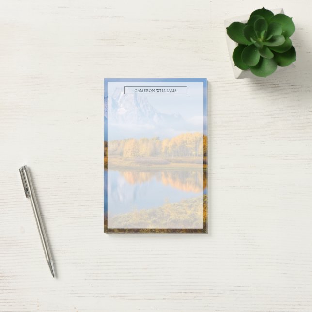 Notas Post-it® Agua | Oxbow Bend Jackson Wyoming (Oficina)