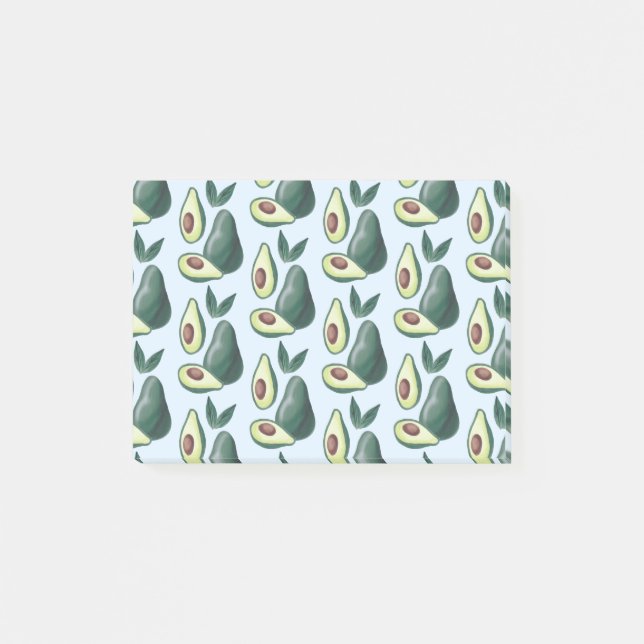 Notas Post-it® aguacates acuarelas (Anverso)