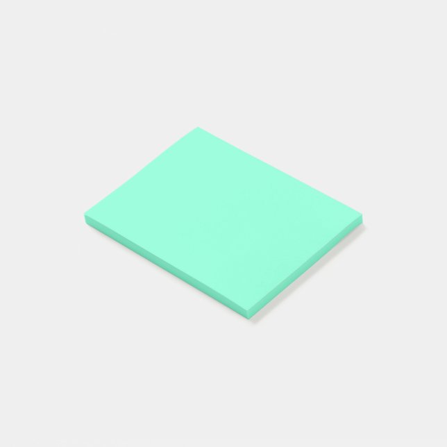 Notas Post-it® Aguamarina sólida (En perspectiva)