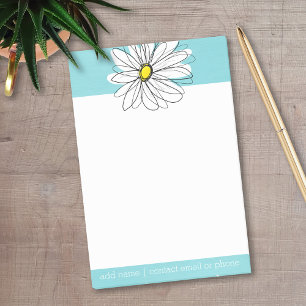 Notas Post-it® Aguamarina y texto caprichoso del personalizado de