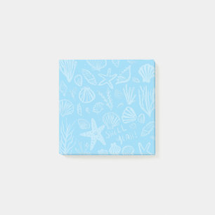 Notas Post-it® Aguas marinas Light Blue Beach SHELL YEAH