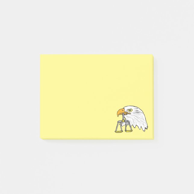 Notas Post-it® Águila legal (Anverso)