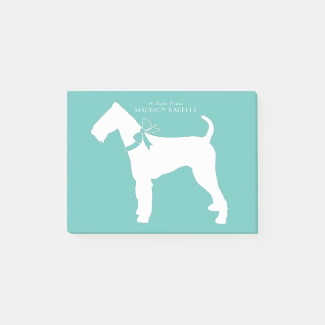 Notas Post-it® Airedale Terrier Dog Puppy (Anverso)
