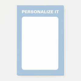 Notas Post-it® Airy Blue Modern Personalizado Versatile