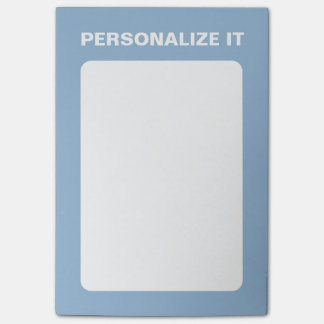 Notas Post-it® Airy Blue Modern Personalizado Versatile