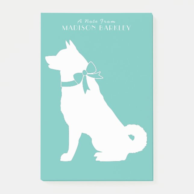 Notas Post-it® Akita Dog Puppy (Anverso)
