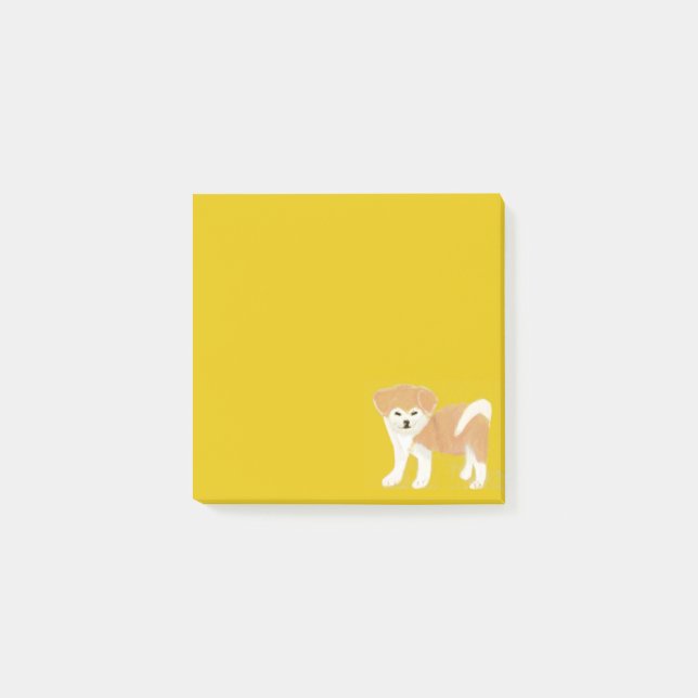 Notas Post-it® Akita inu (Anverso)