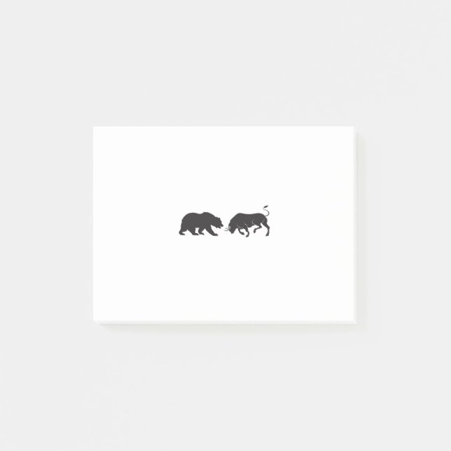 Notas Post-it® Aktien Bear Bull Börse (Anverso)