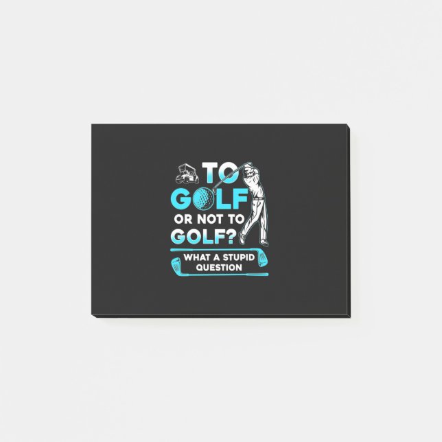 Notas Post-it® Al Golf O No Al Golf (Anverso)