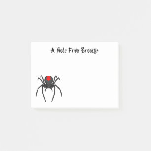 Notas Post-it® Alarmante ilustracion personalizado de araña de vi