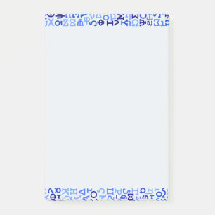 Notas Post-it® Alfabeto griego