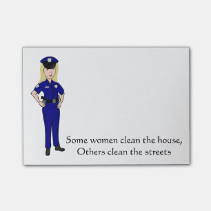 Notas Post-it® Algunas mujeres limpian humor del oficial de