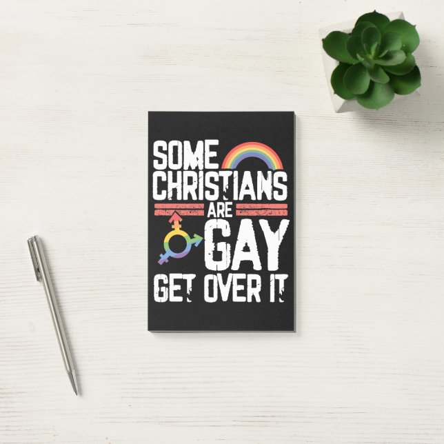 Notas Post-it®  Algunos cristianos son gay, supérenlo (Oficina)
