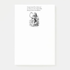 Notas Post-it® Alice, seis cosas imposibles