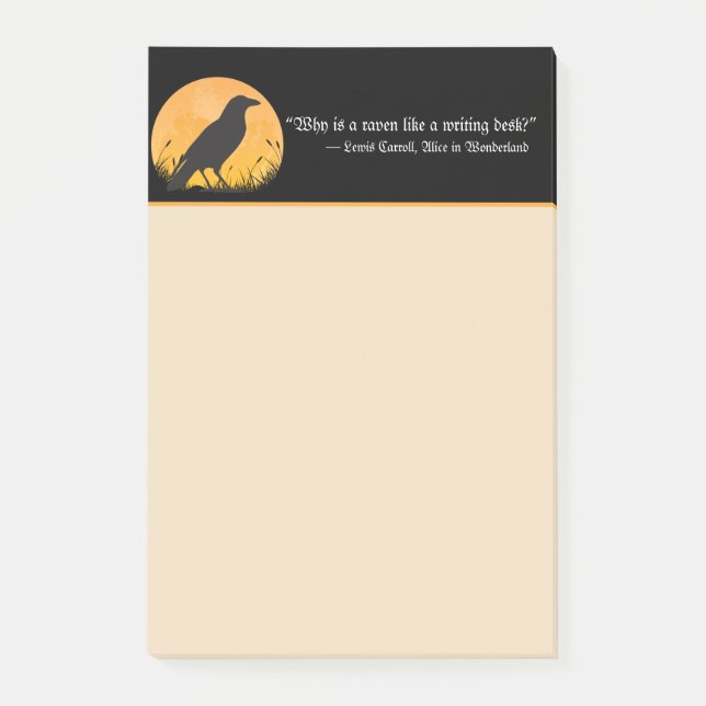 Notas Post-it® Alicia en el maravilloso país y Raven (Anverso)