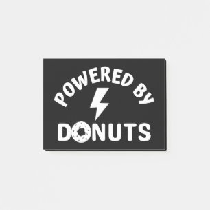 Notas Post-it® alimentado por donuts