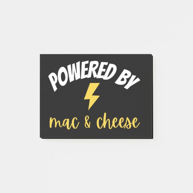 Notas Post-it® Alimentado por Mac y Queso (Anverso)