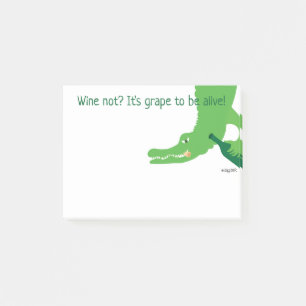 Notas Post-it® Alligador de vino muy alto